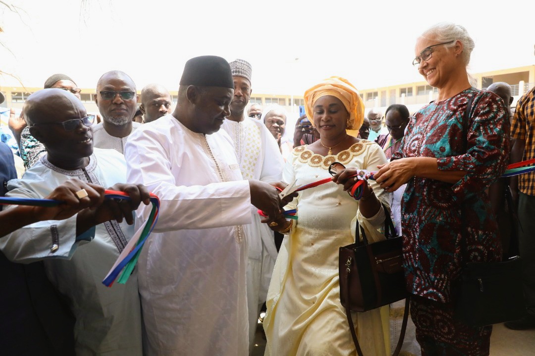 President Barrow today inaugurated another landmark project，the Gambia College Basse Annex in URR