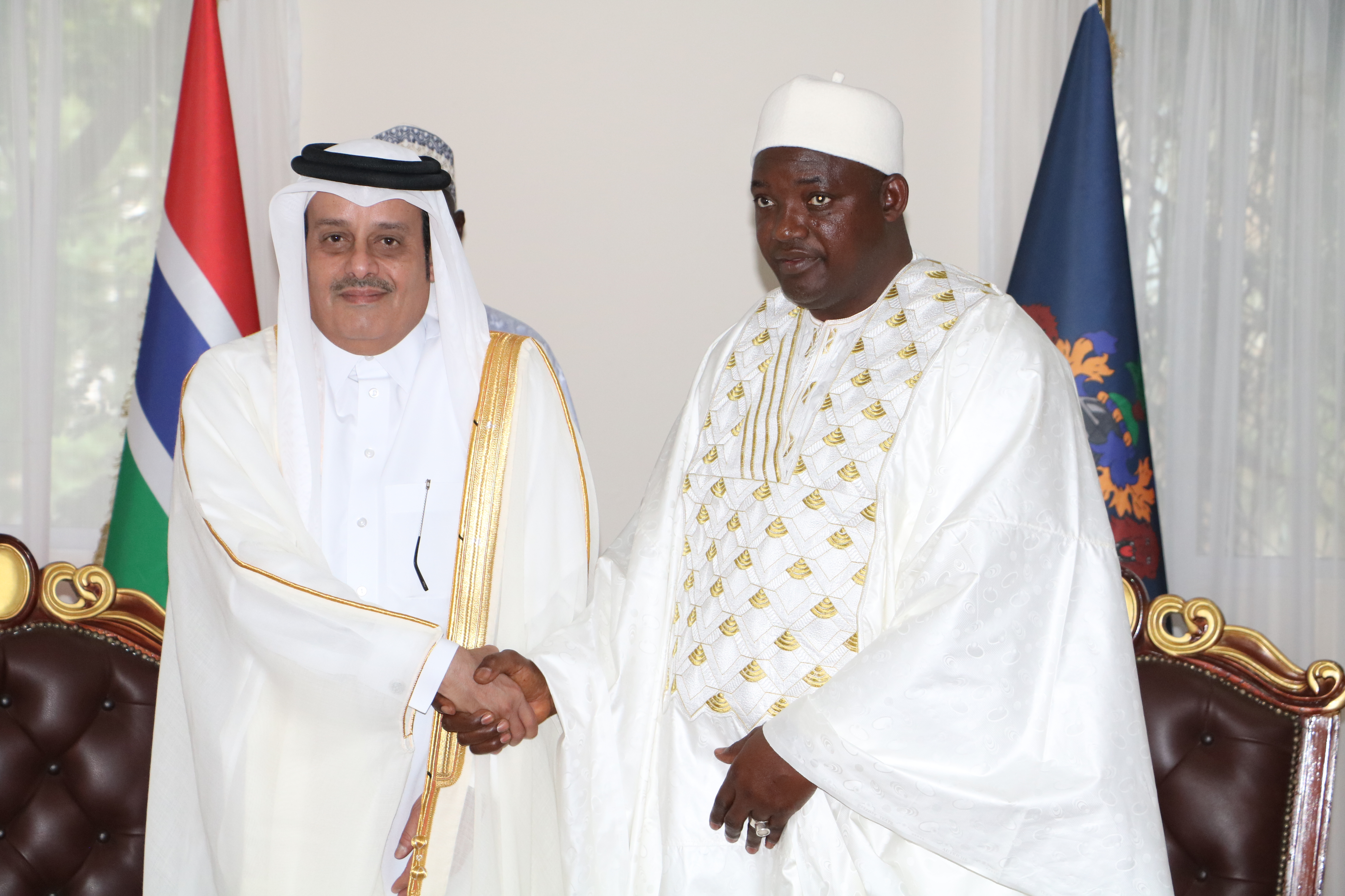 President Adama Barrow Receives New Qatari Ambassador  