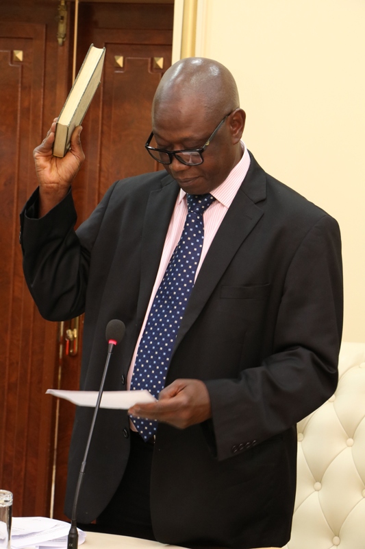 The Swearing in Ceremony of the Executive Secretary of the Truth, Reconciliation and Reparation Commission