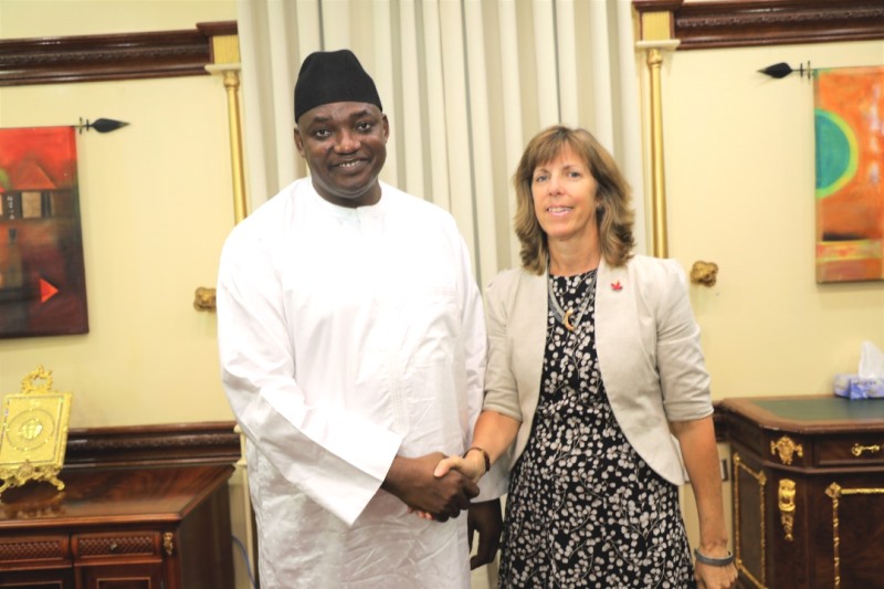 French Ambassador bids farewell to President Barrow
