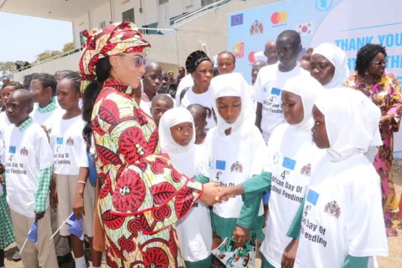 “School feeding enables increase in education outcomes’ – First Lady