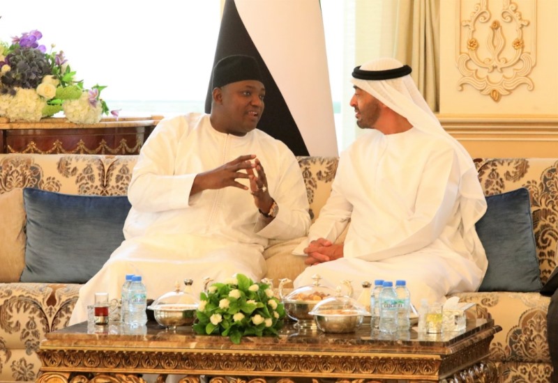 President Barrow Holds Bilateral Talks with the Crown Prince of Abu Dhabi