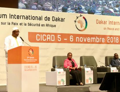 President Barrow attends 5th Dakar International Forum on Peace and Security in Africa on the Theme: Peace and Security in Africa: Stakes of Sustainable Stability and Development