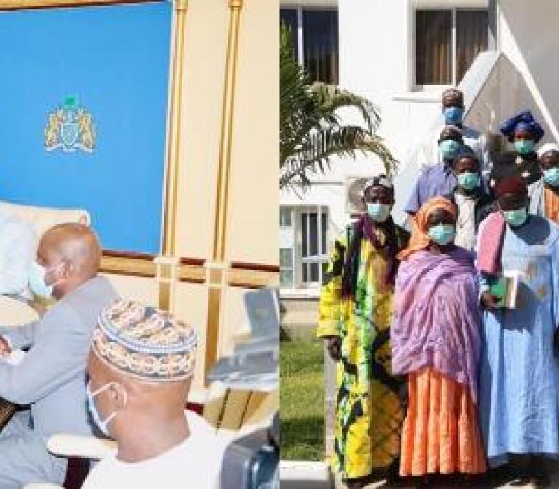 President Adama receives Brikama Ba Farmers Cooperative Society