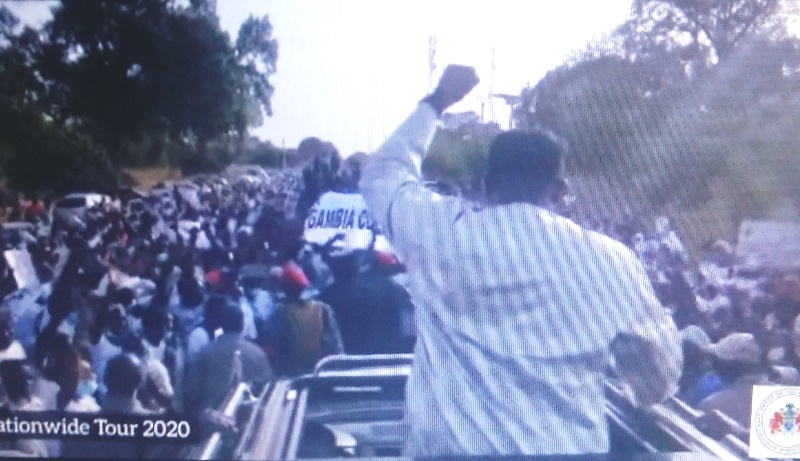 Presidential tour party receives befitting welcome to Banjul upon successful completion of first leg of nation wide tour