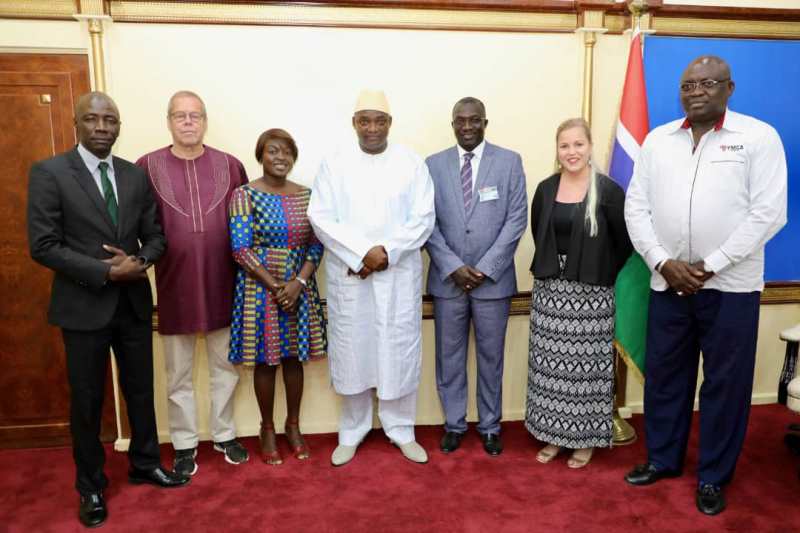 “My government places high premium on youths’’, President Barrow tells YMCA delegation